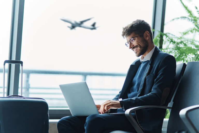 Man Laptop Airport image