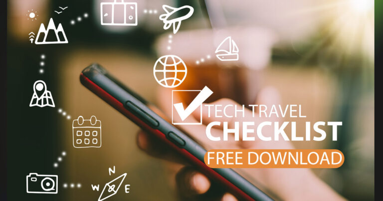 Tech Travel Checklist Image