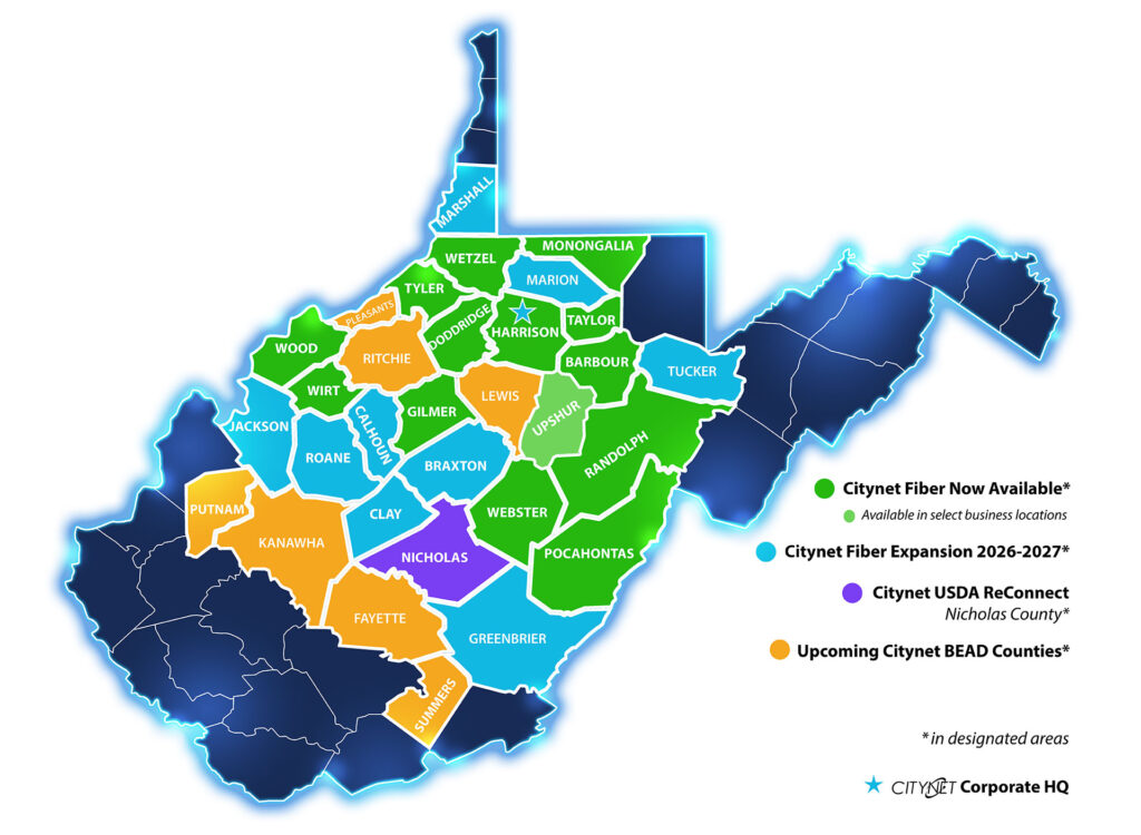 2026 Citynet Fiber Map 3132026