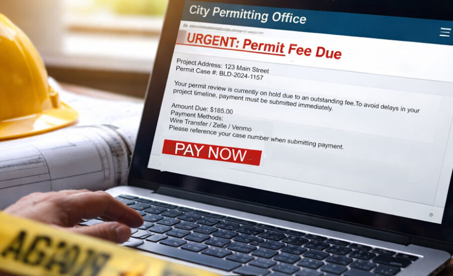 Fake Permitting Scam Image