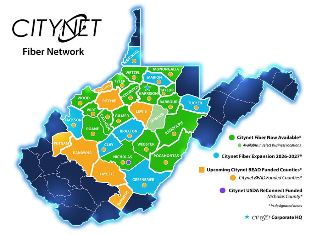 2026 Citynet Fiber Map 4102026